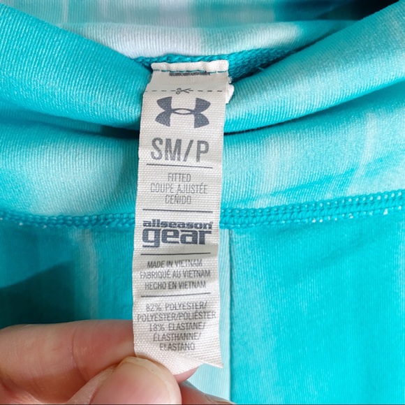 UNDER ARMOUR Teal Marble Leggings - Picture 4 of 5